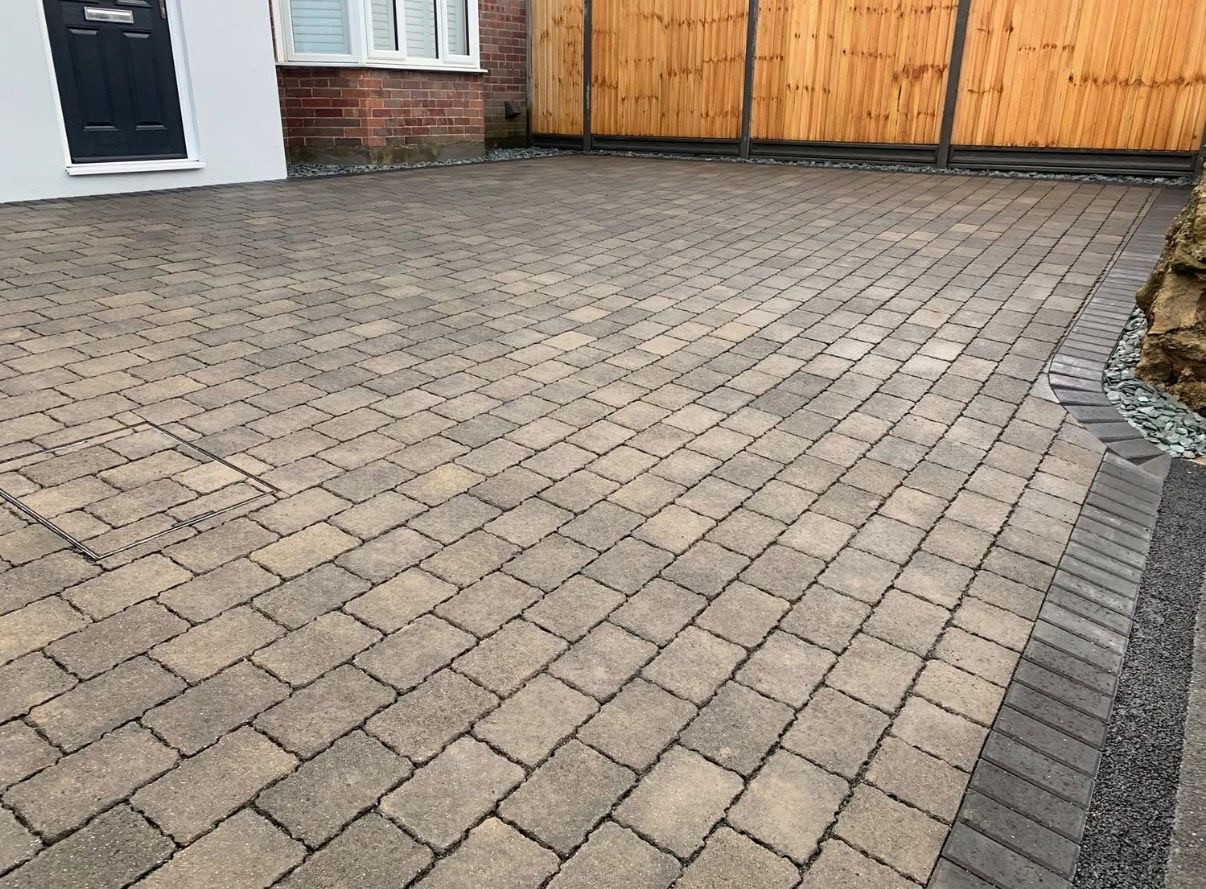 Block paving driveway